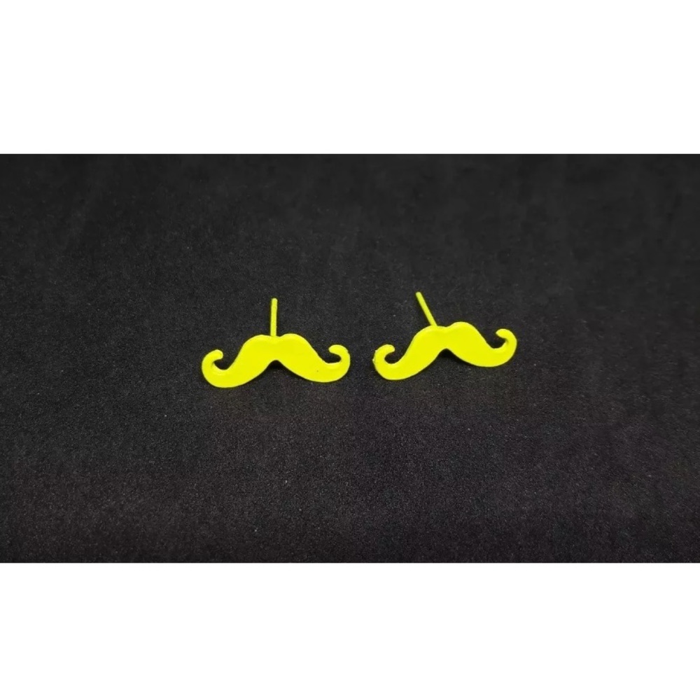 Lemon Green Moustache Earring Bijoux Fashi Jewelry